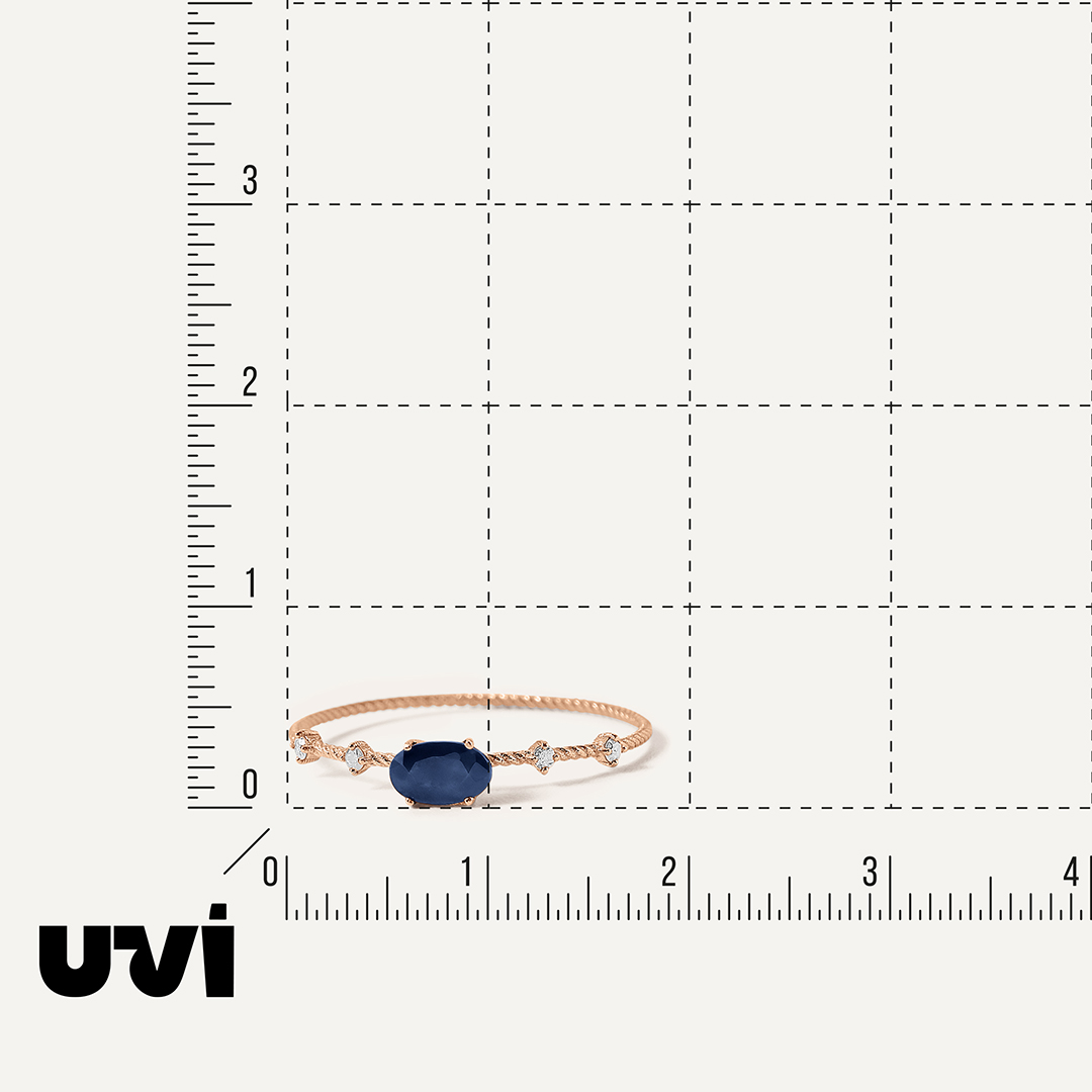 Кольцо из золота с сапфиром