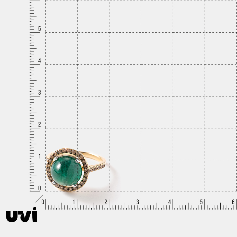 Кольцо из желтого золота с изумрудом