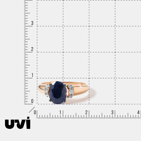 Кольцо из золота с сапфиром