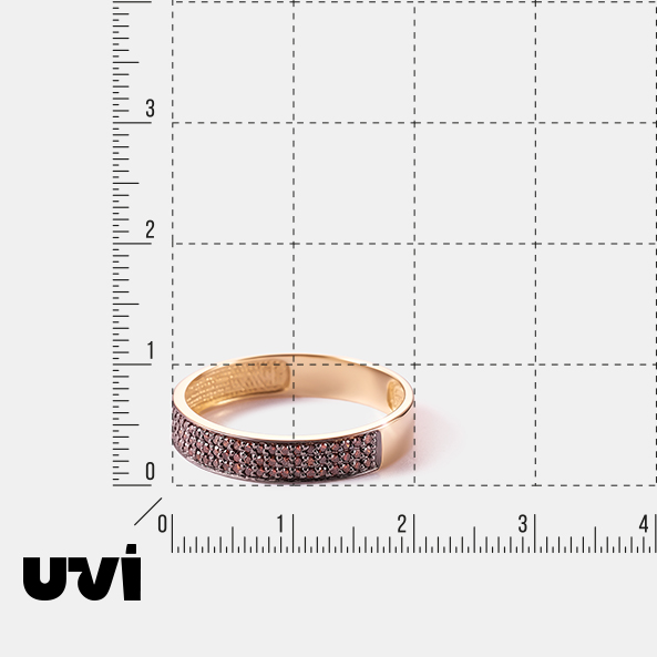 Кольцо из желтого золота с оранжевыми бриллиантами