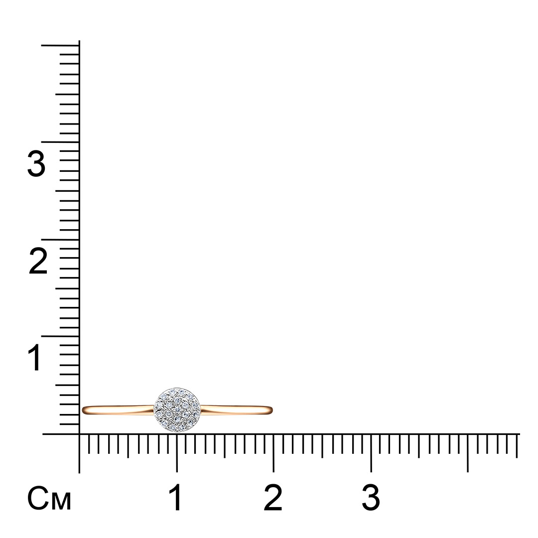 Кольцо из золота с бриллиантами