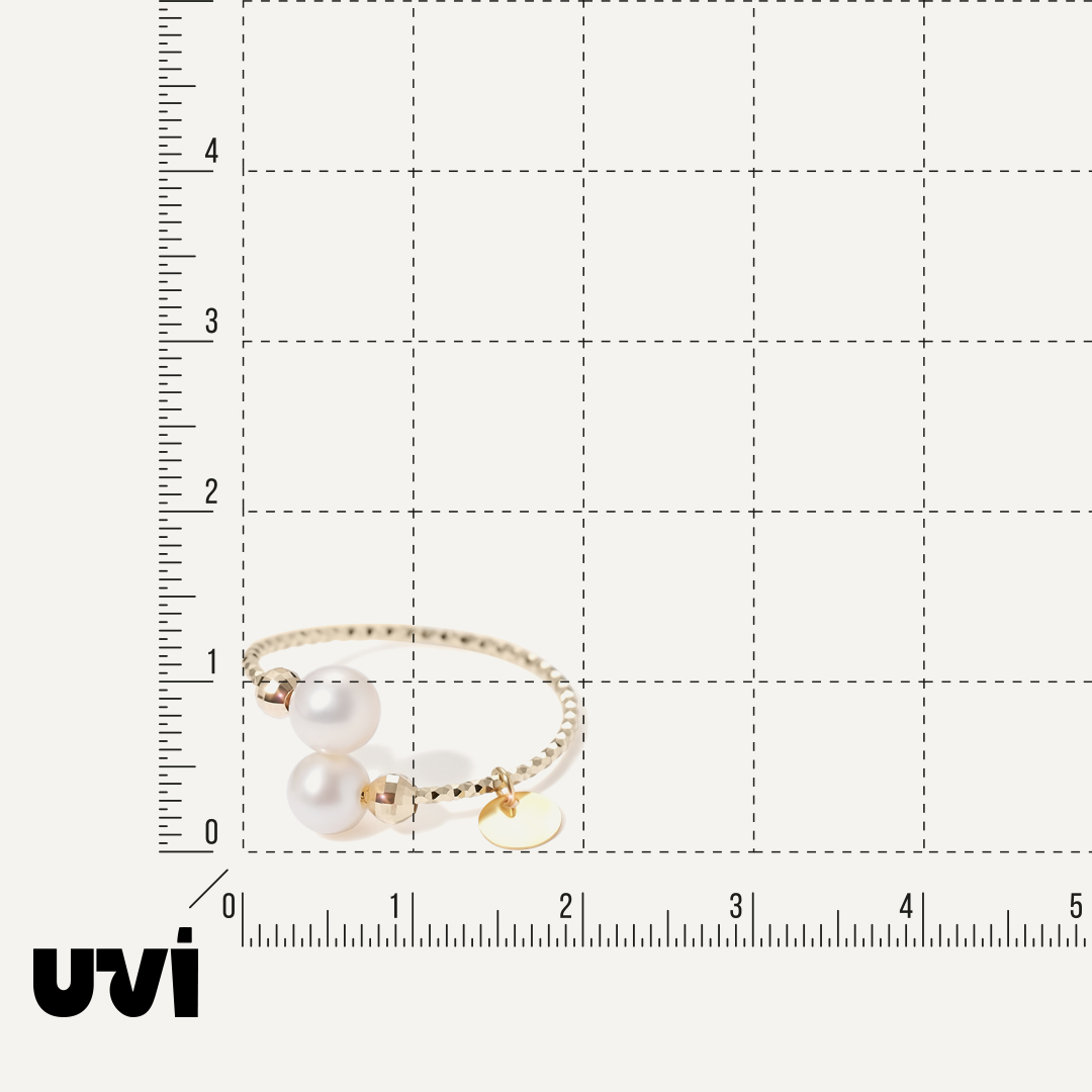 Кольцо из желтого золота с жемчугом
