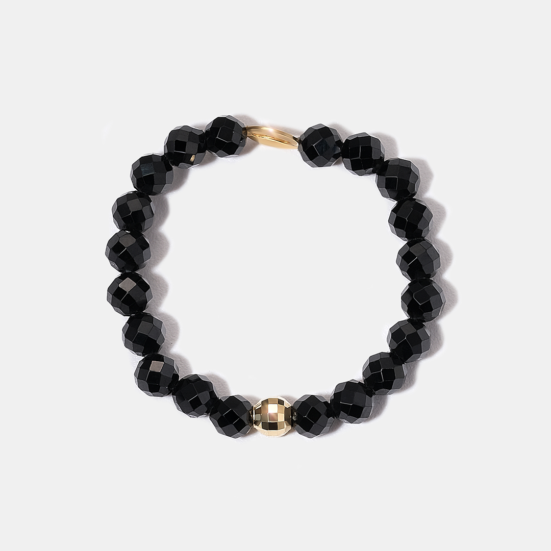 Кольцо из желтого золота со шпинелью