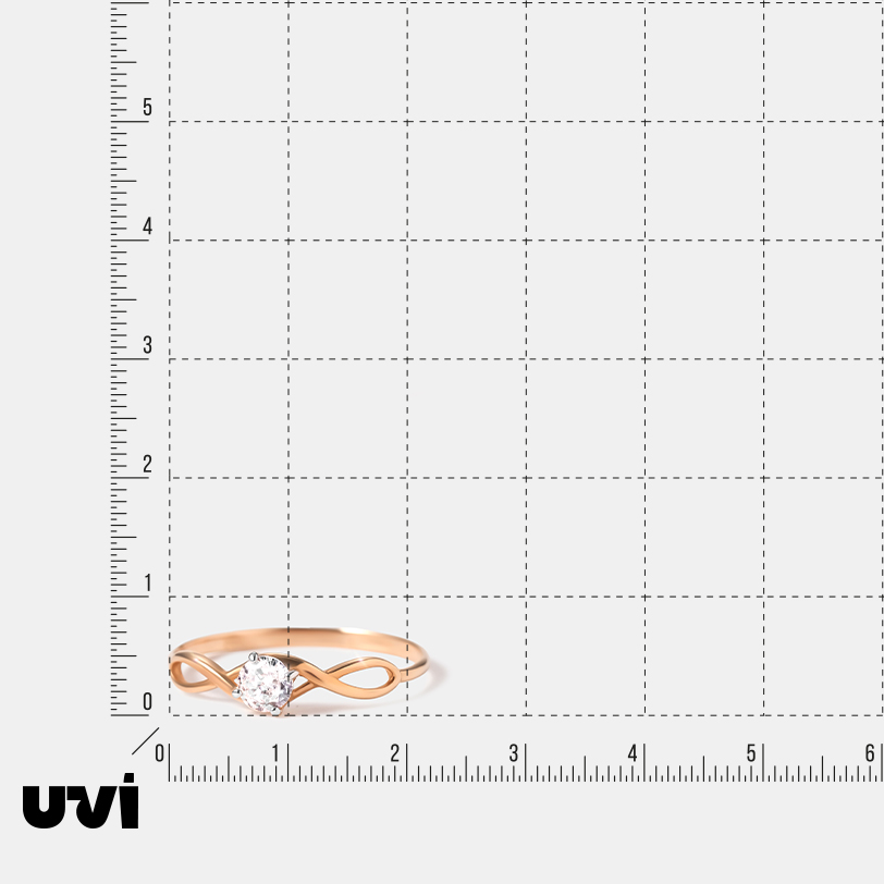 Кольцо из золота с фианитом