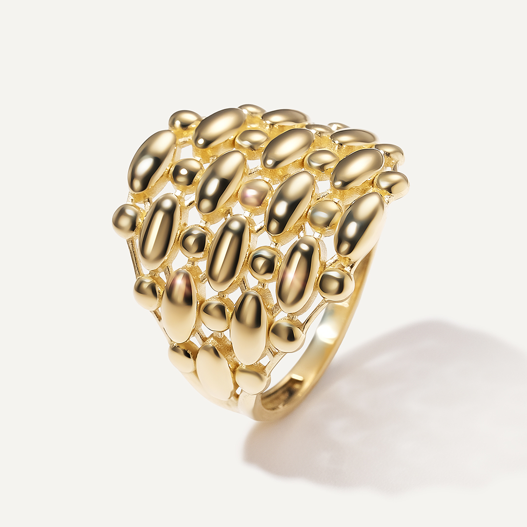 Кольцо из желтого золота