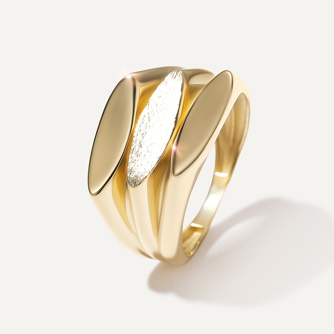Кольцо из желтого золота