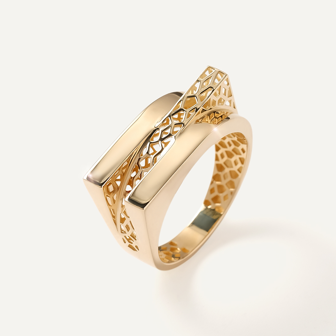 Кольцо из желтого золота