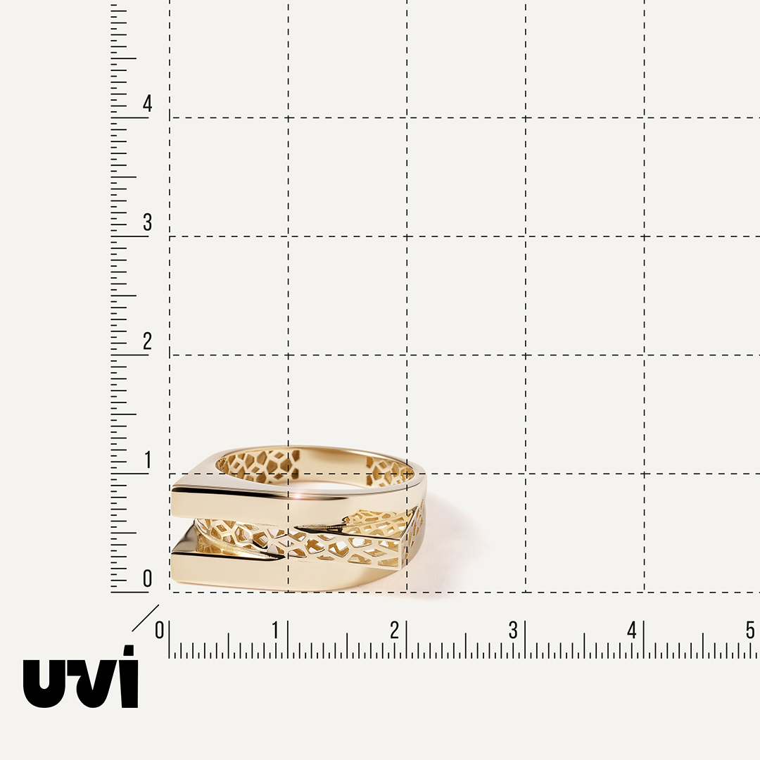 Кольцо из желтого золота