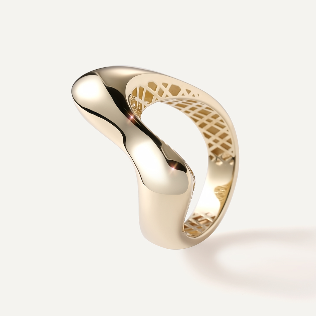 Кольцо из желтого золота