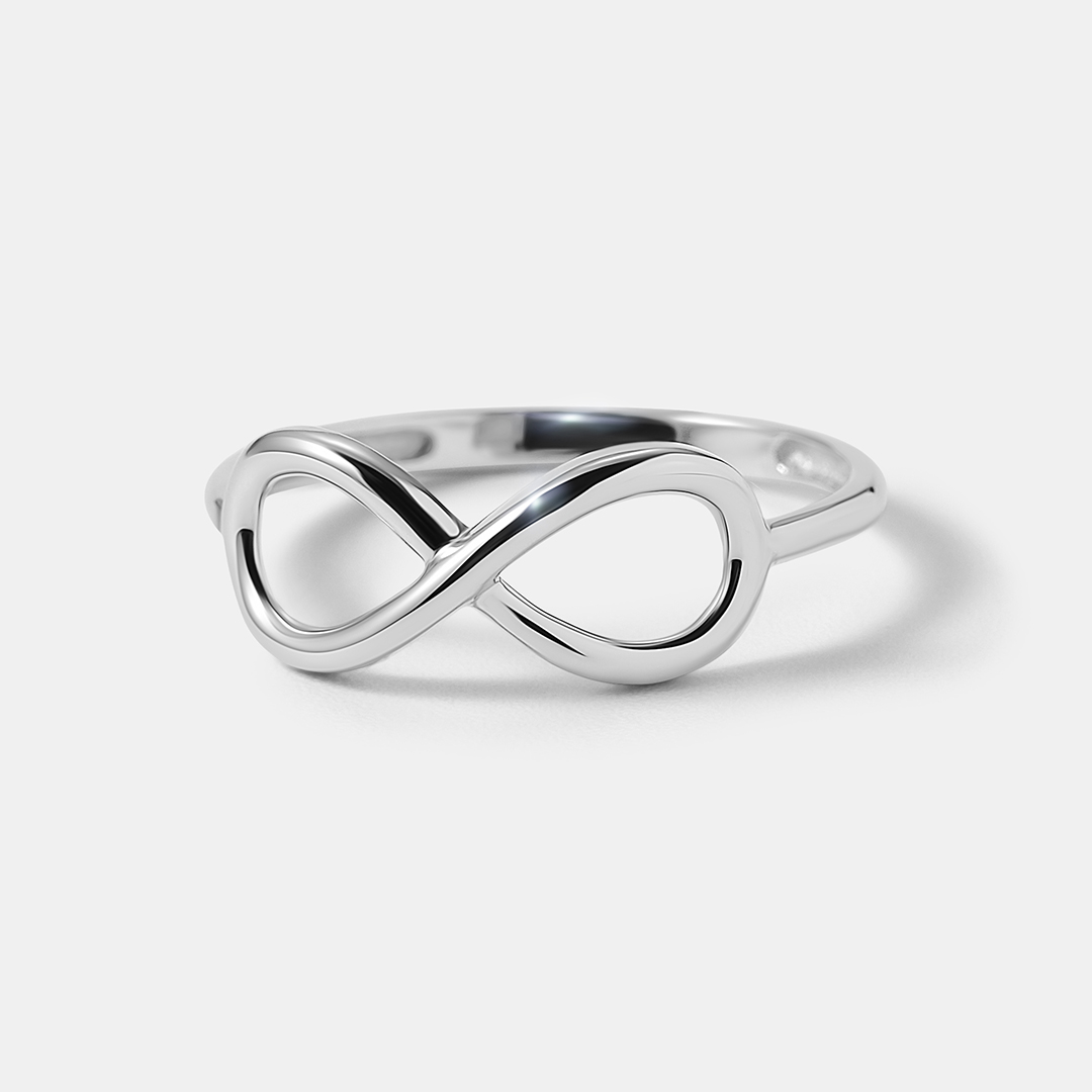 Кольцо из платины "Знак бесконечности"