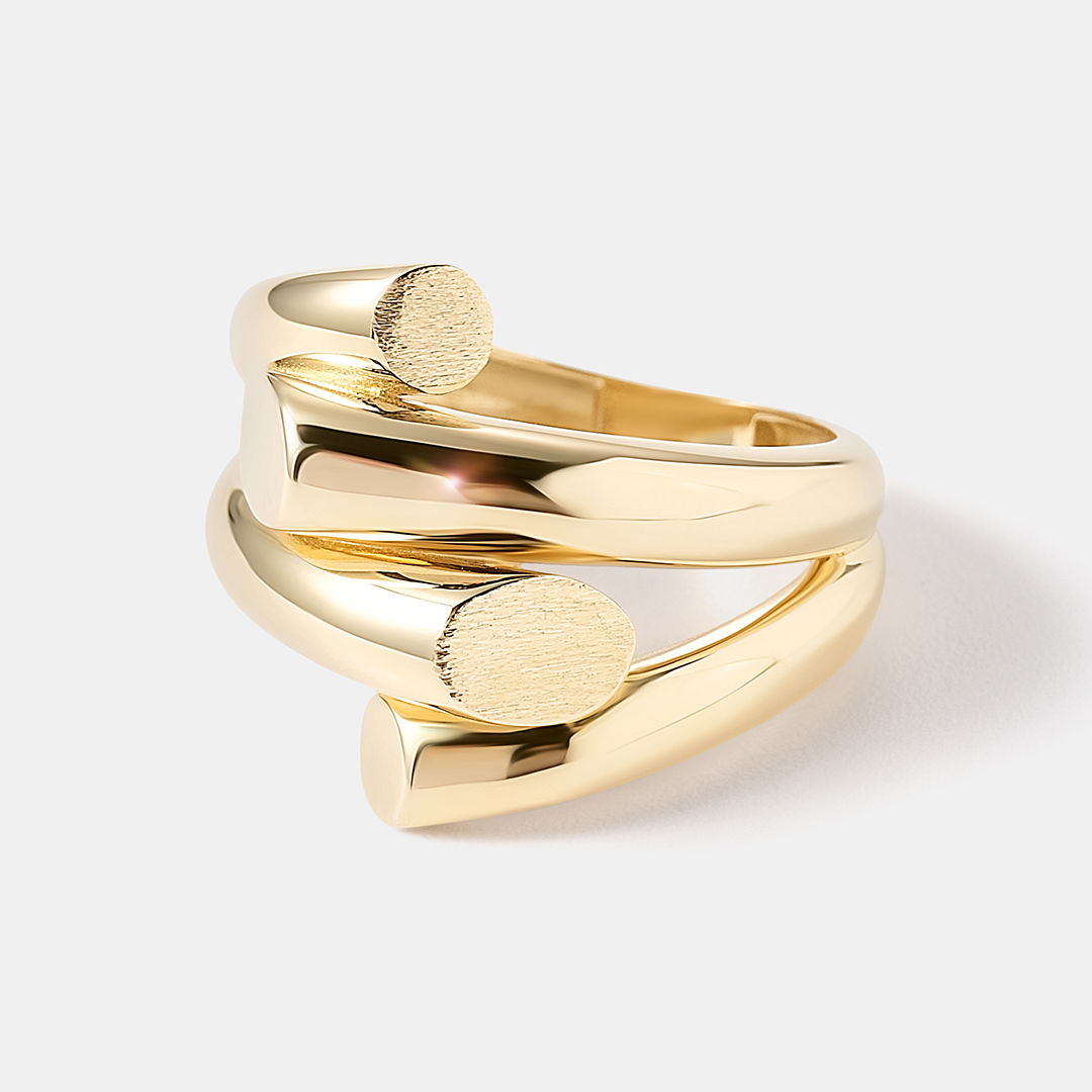 Кольцо из желтого золота