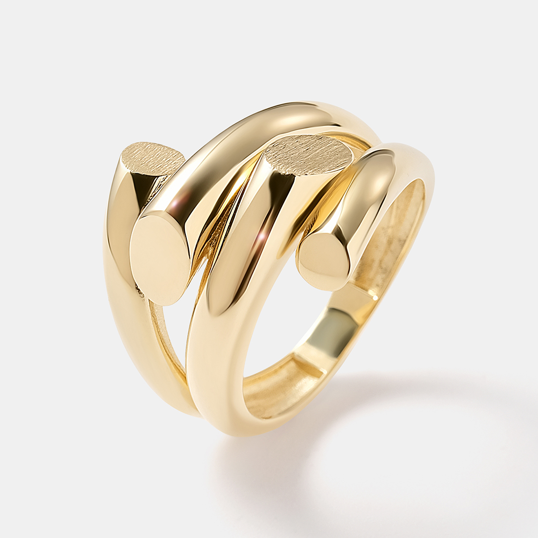 Кольцо из желтого золота