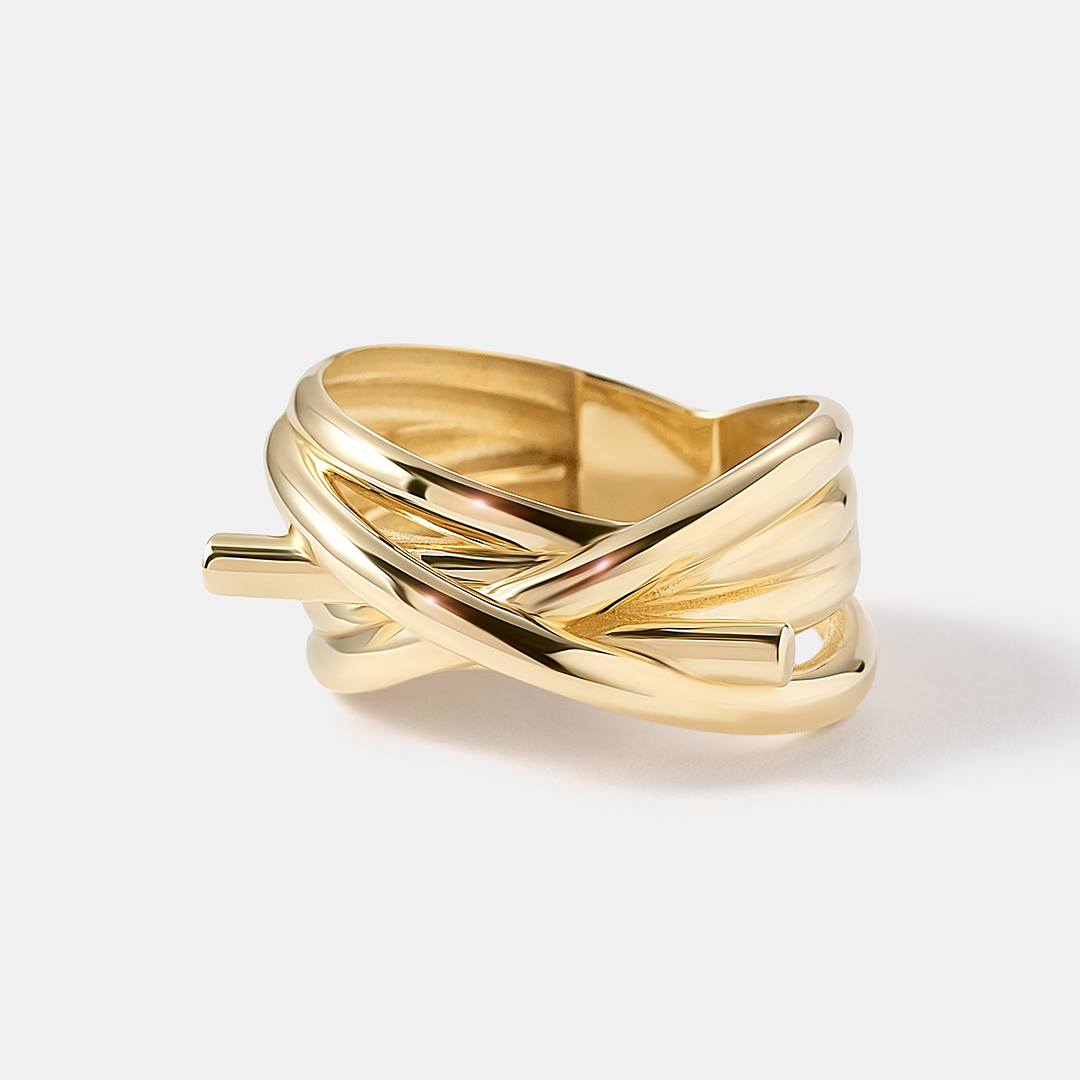 Кольцо из желтого золота