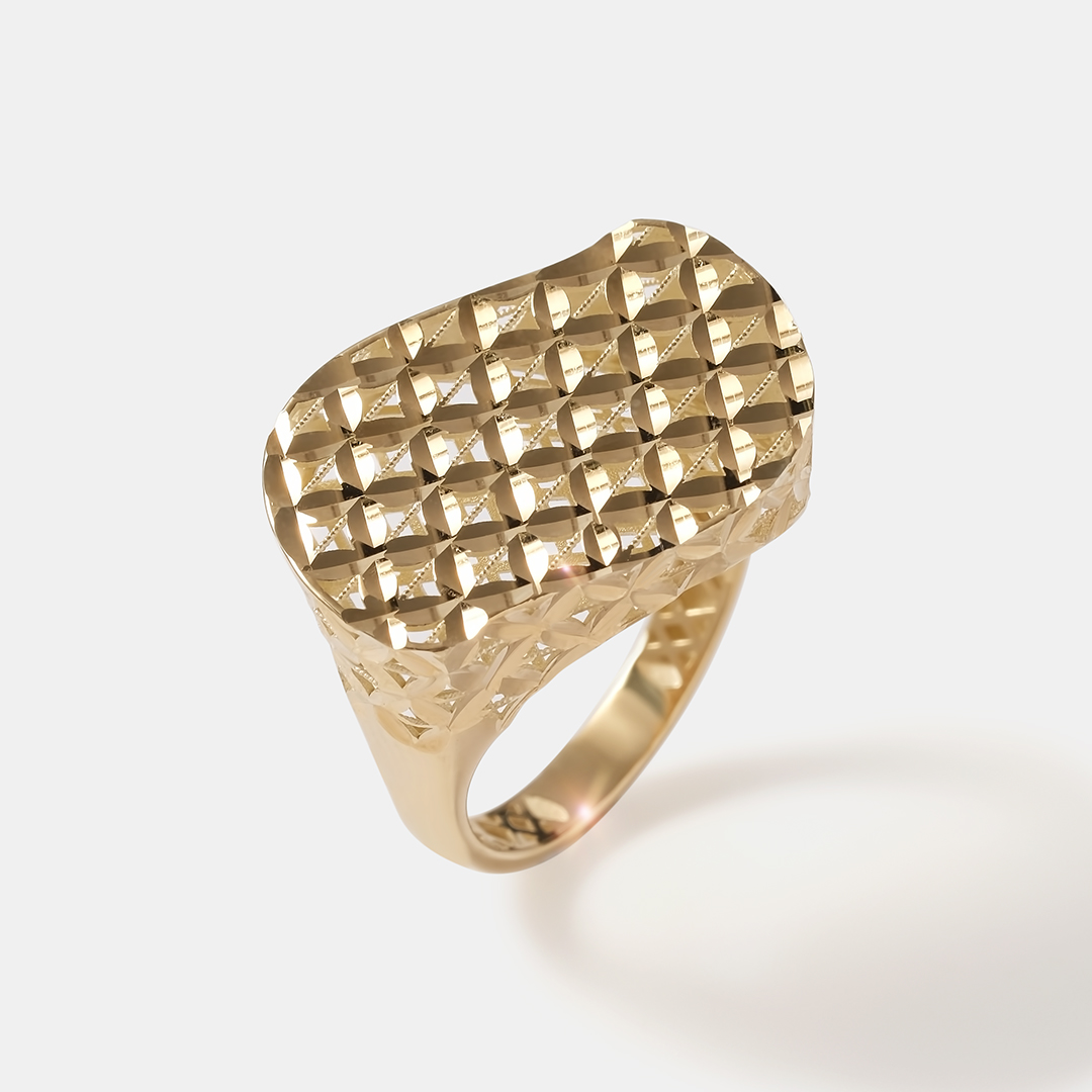 Кольцо из желтого золота