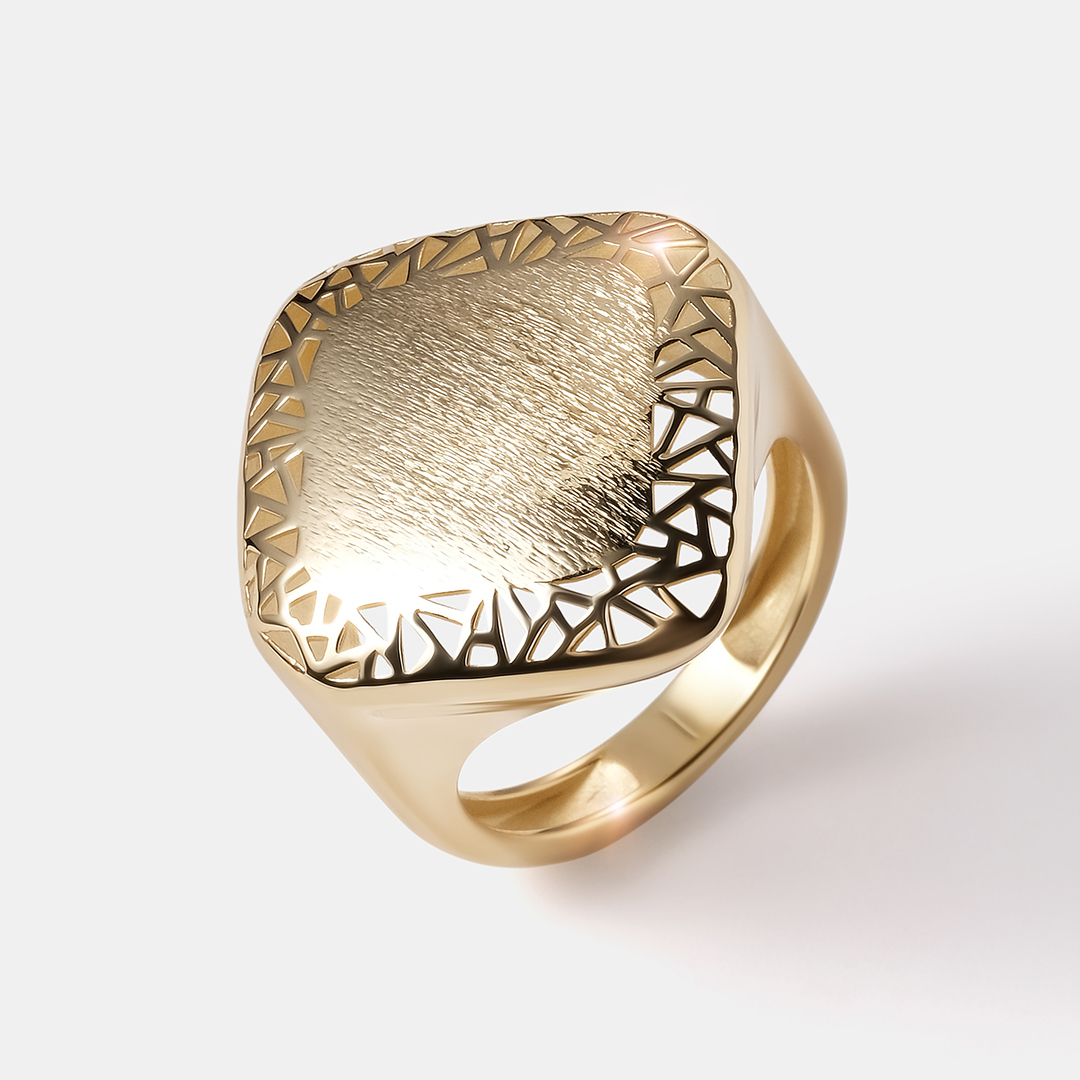 【未開封】Золотое Кольцо / GOLDEN RING Кольцо из желтого золота 10319-000719 – купить по цене 26054