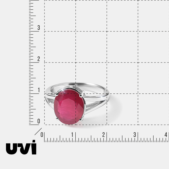 Серебряное кольцо с рубином