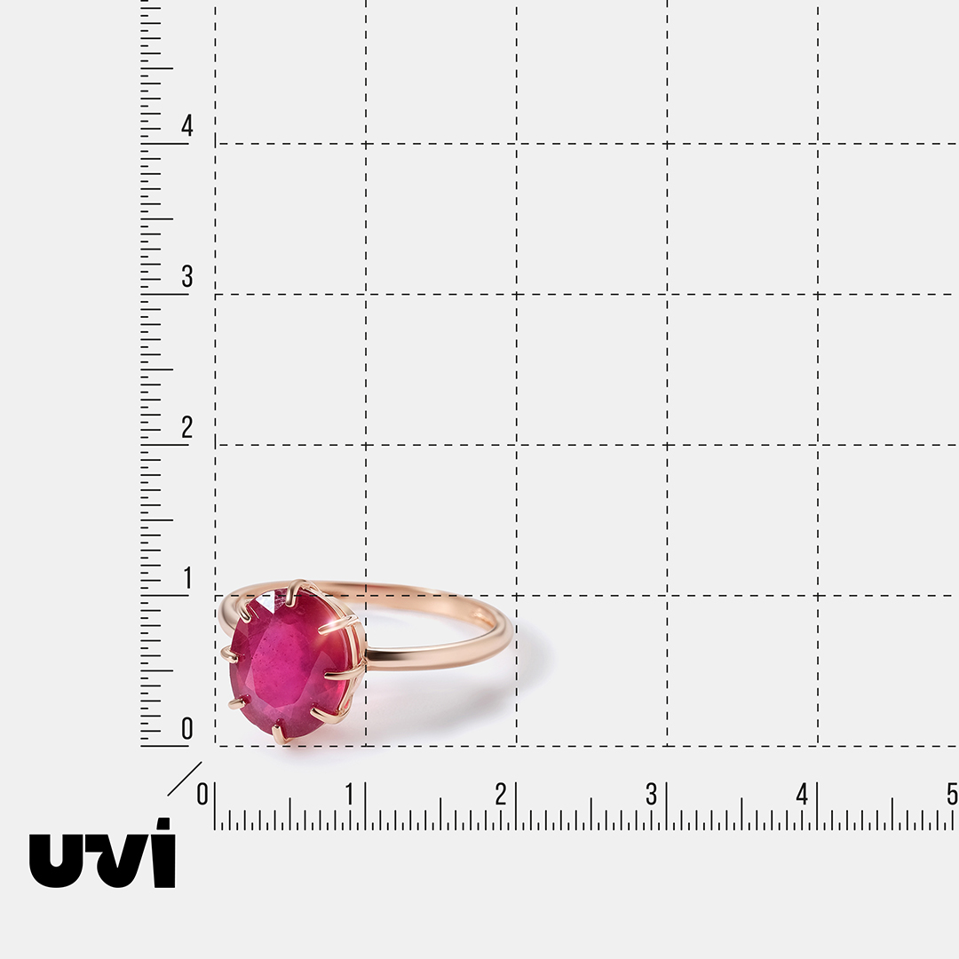 Серебряное кольцо с рубином
