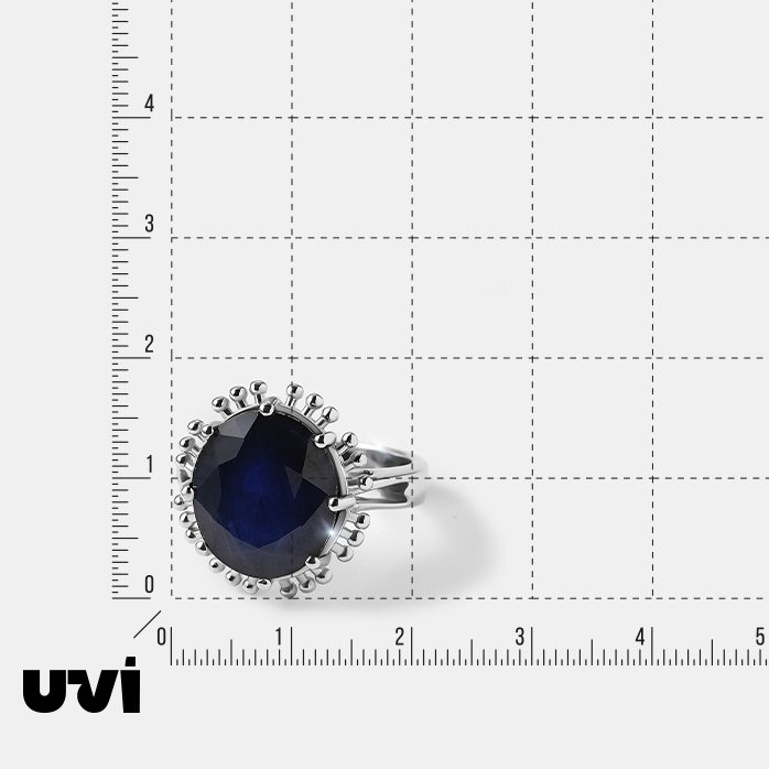 Серебряное кольцо с сапфиром