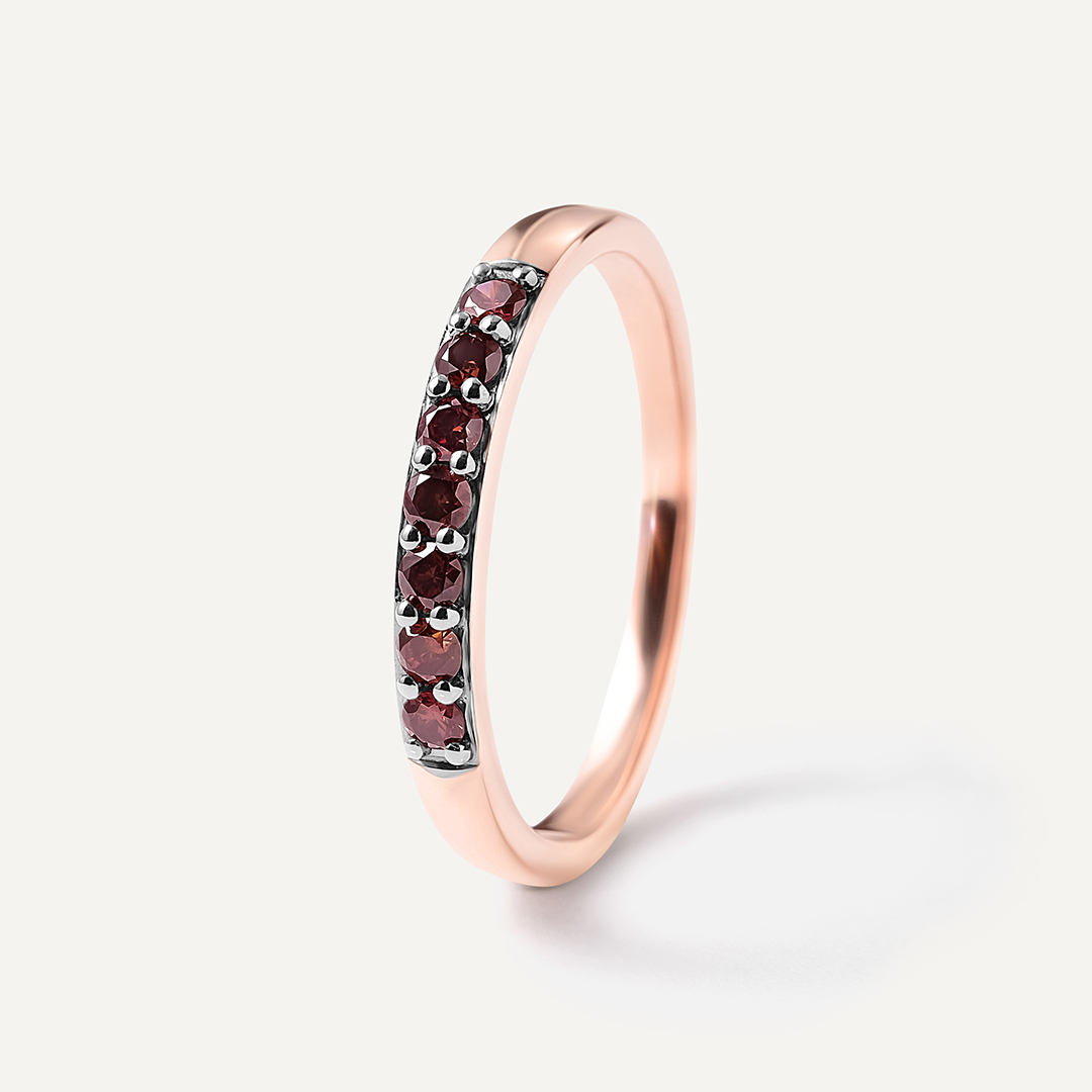 Серебряное кольцо с бриллиантами