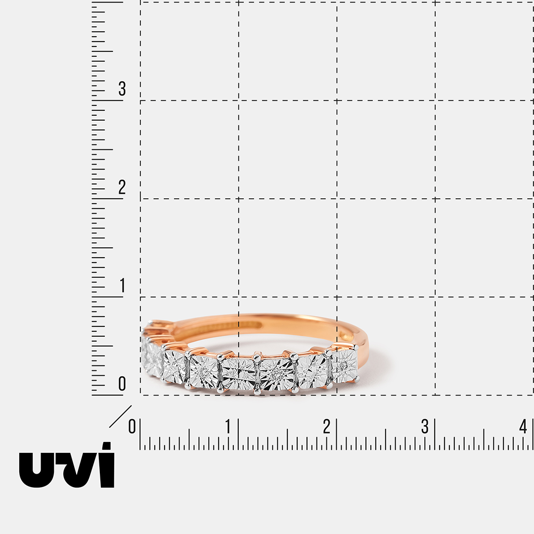 Серебряное кольцо с бриллиантами