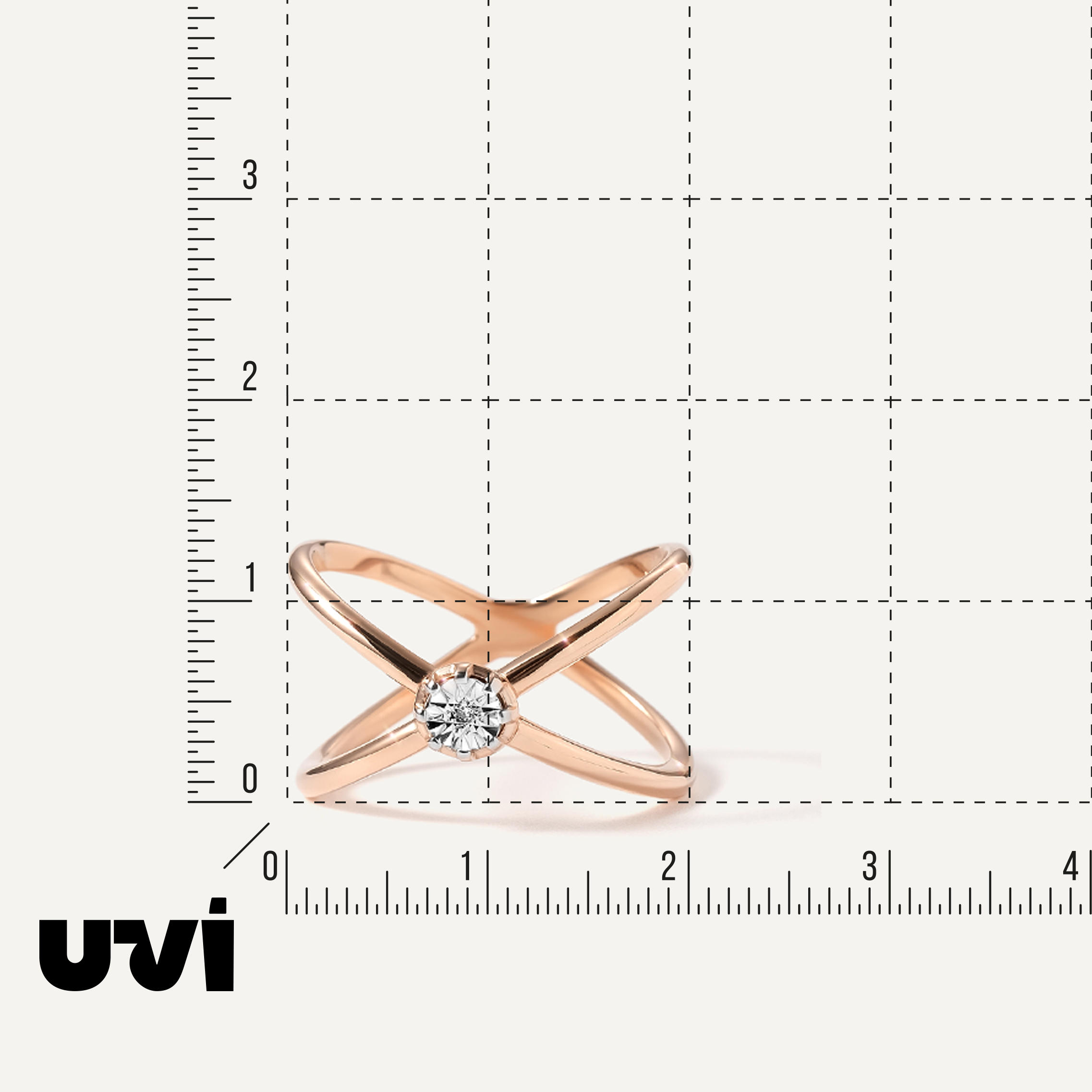 Серебряное кольцо с бриллиантом