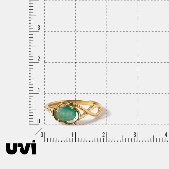 Серебряное кольцо с изумрудом