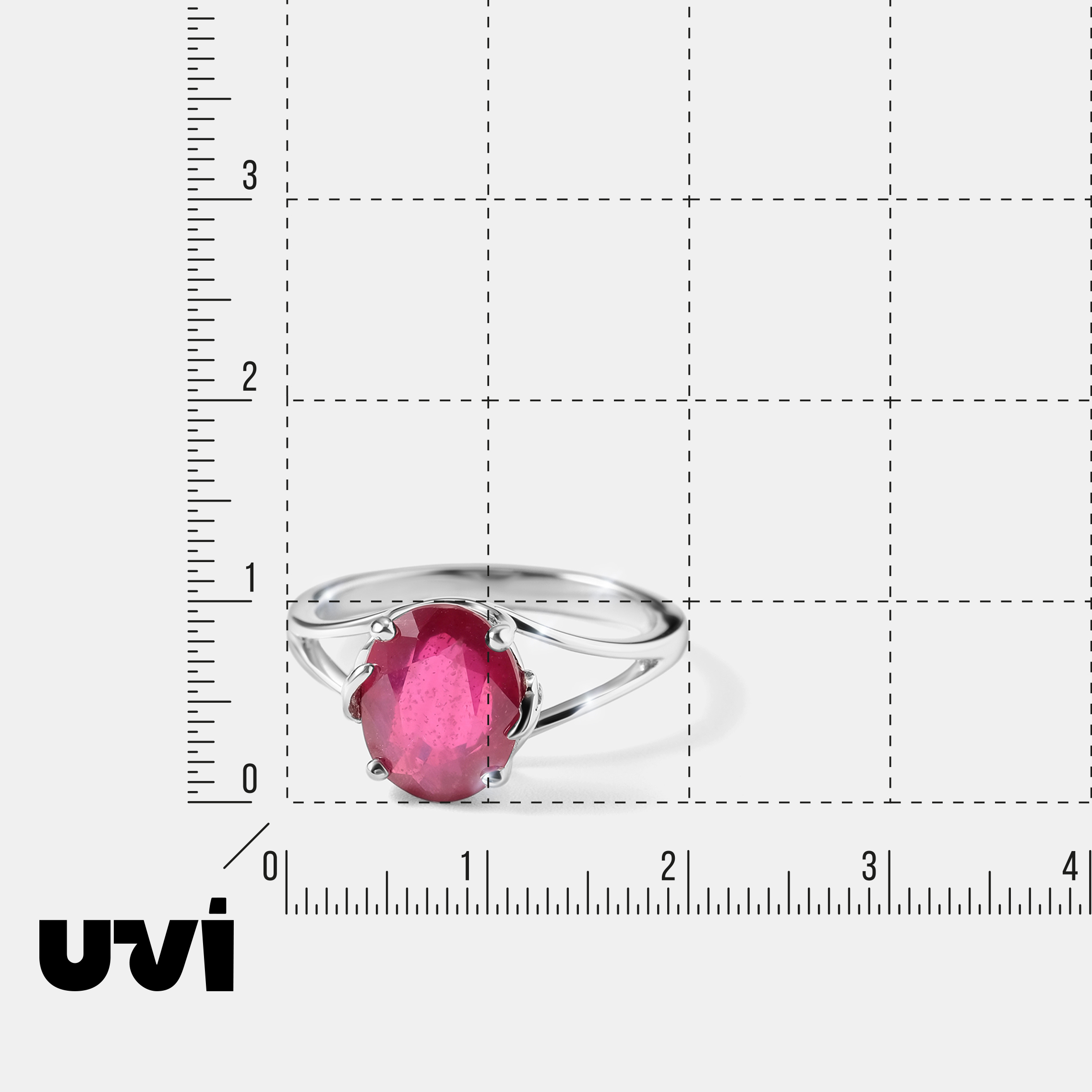 Серебряное кольцо с рубином