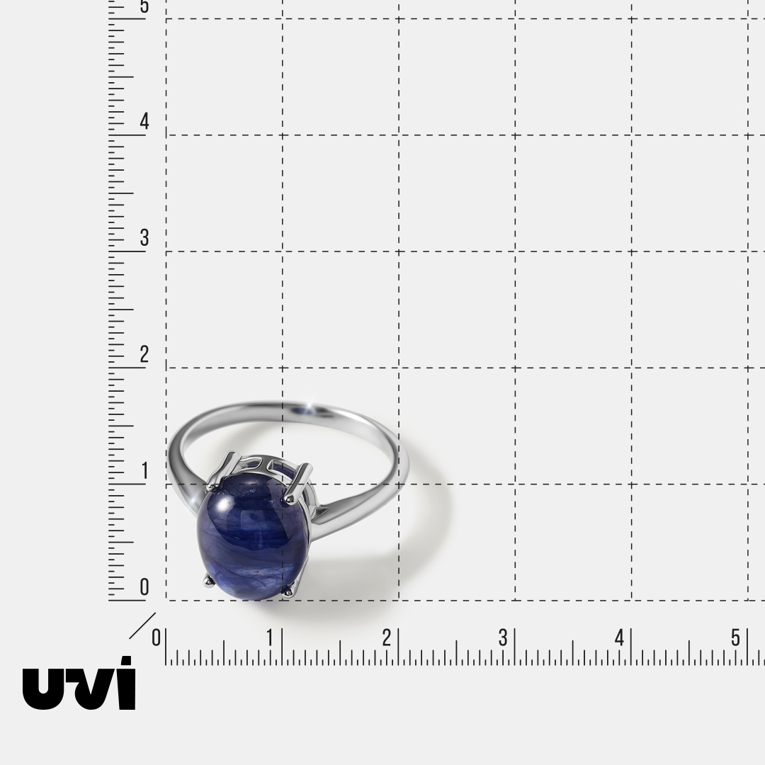 Серебряное кольцо с сапфиром