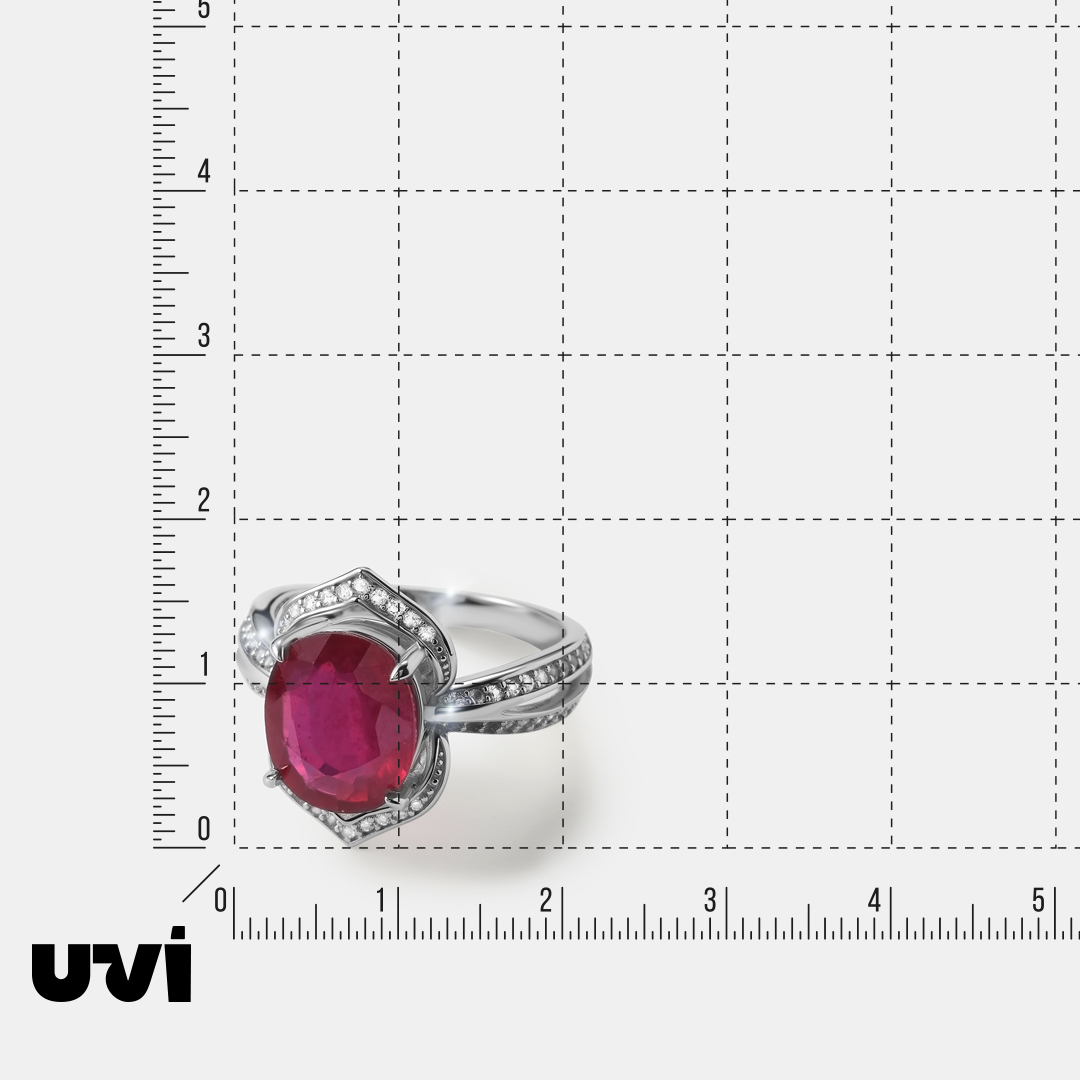 Серебряное кольцо с рубином