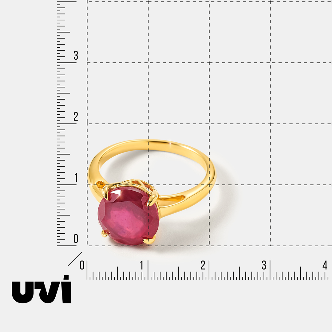 Серебряное кольцо с рубином