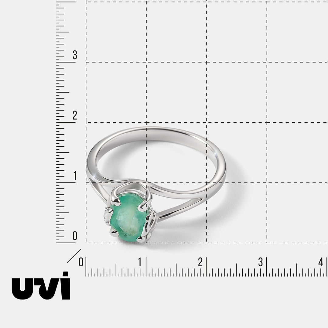 Серебряное кольцо с изумрудом