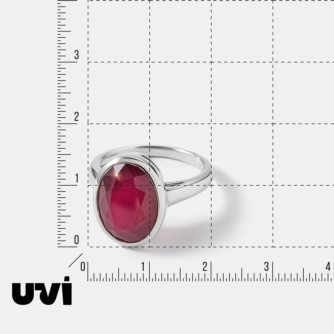 Серебряное кольцо с рубином