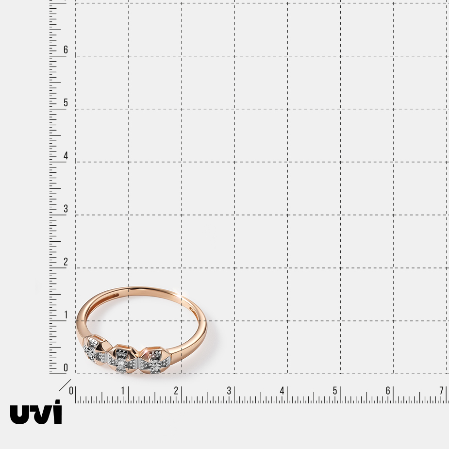 Серебряное кольцо с бриллиантом