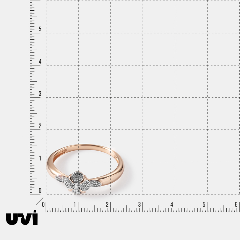 Серебряное кольцо с бриллиантом