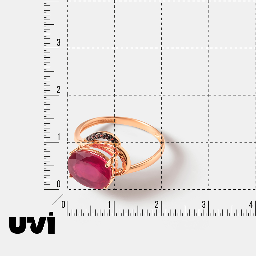 Серебряное кольцо с рубином