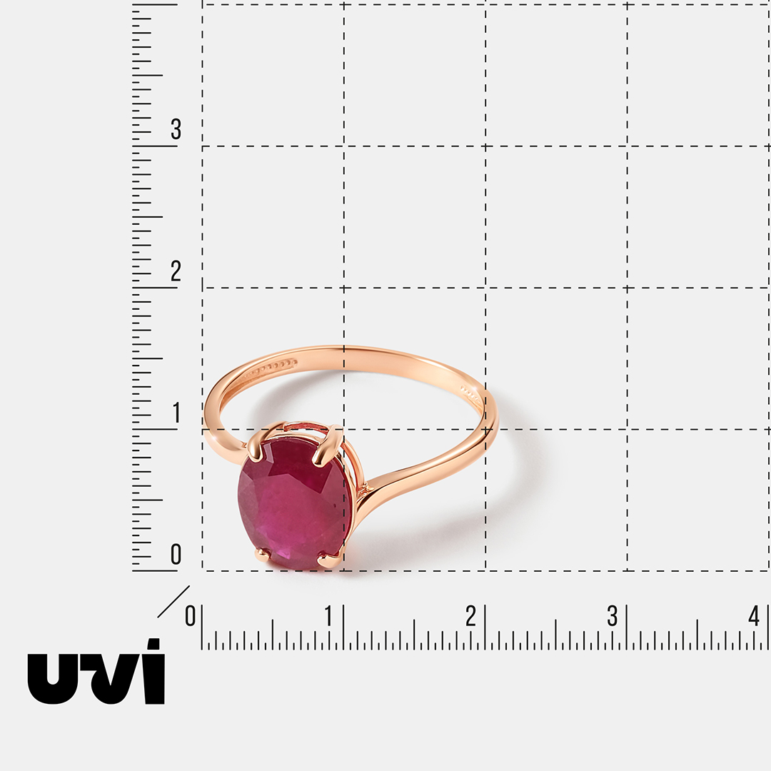 Серебряное кольцо с рубином