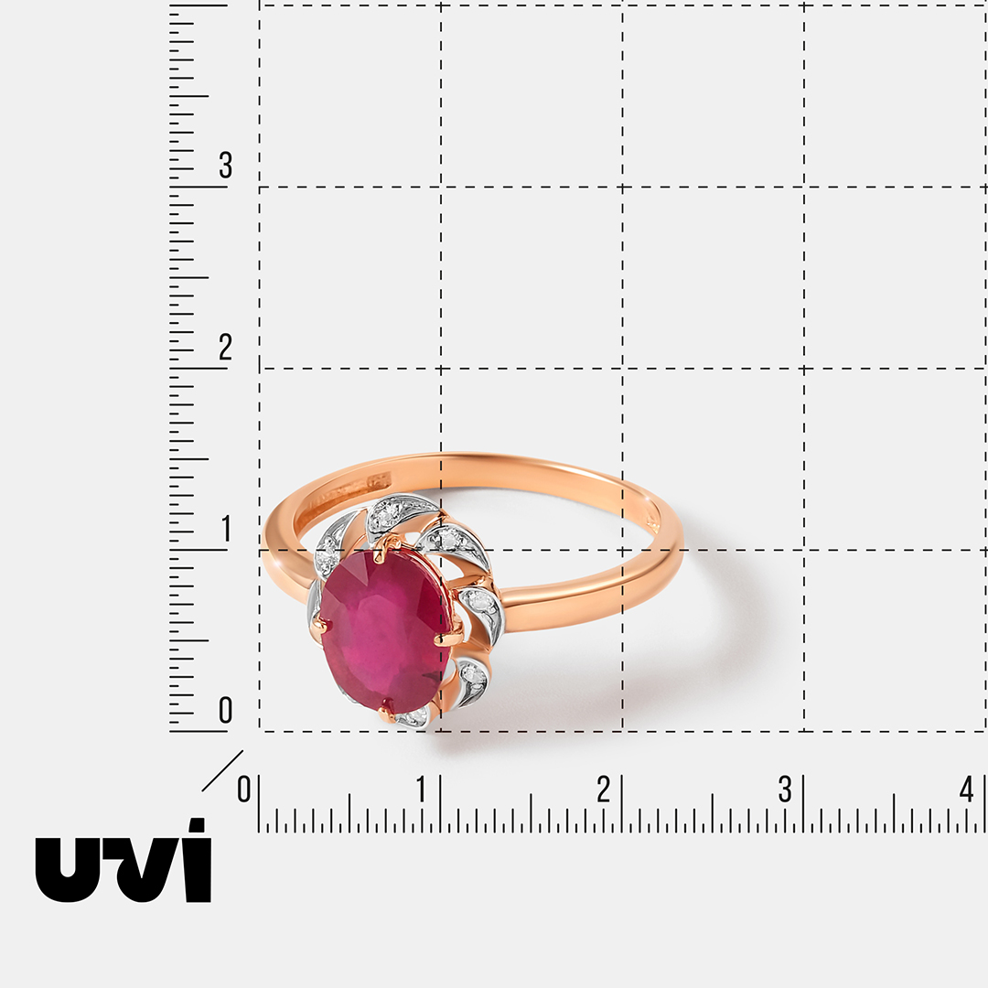 Серебряное кольцо с рубином