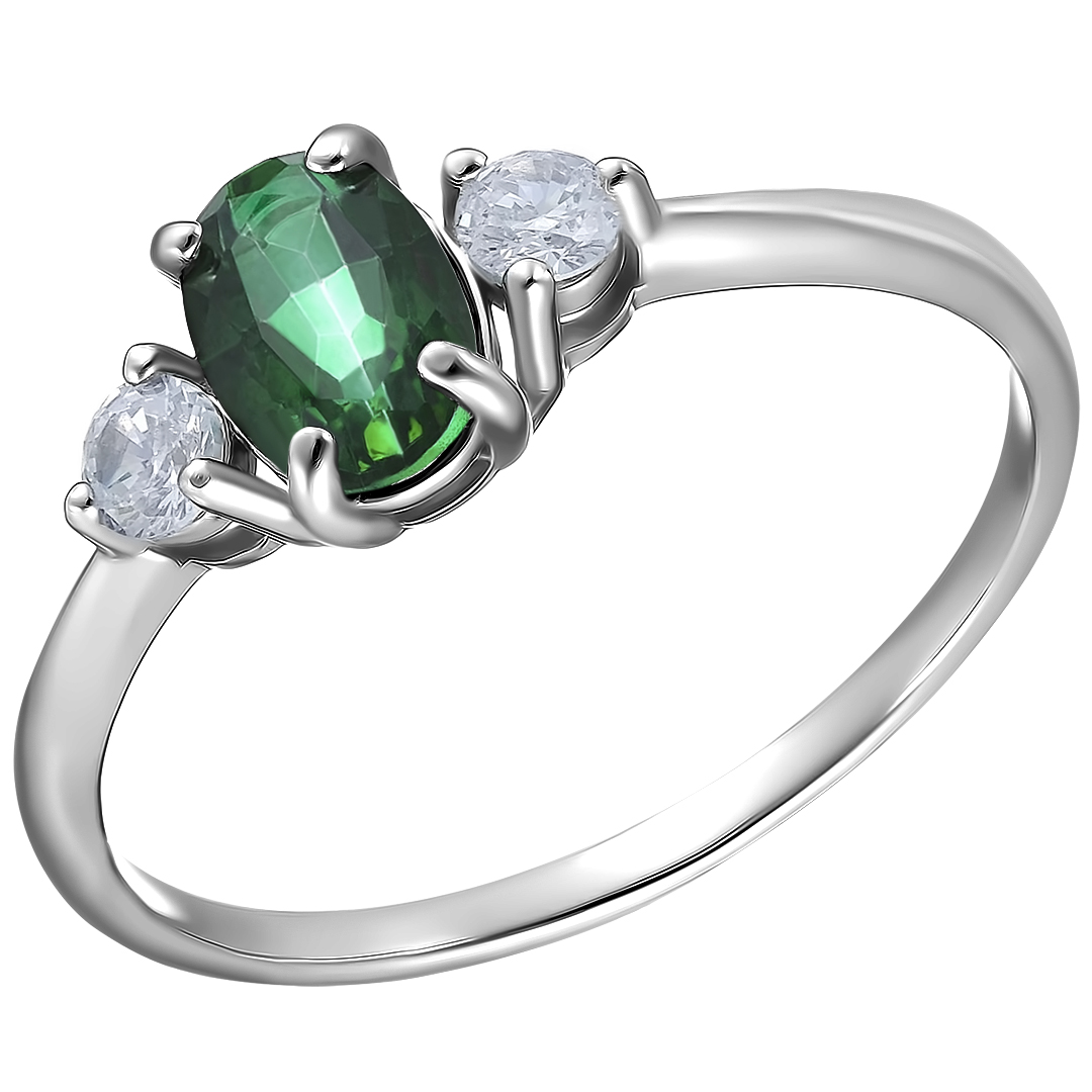 Серебряное кольцо с топазом
