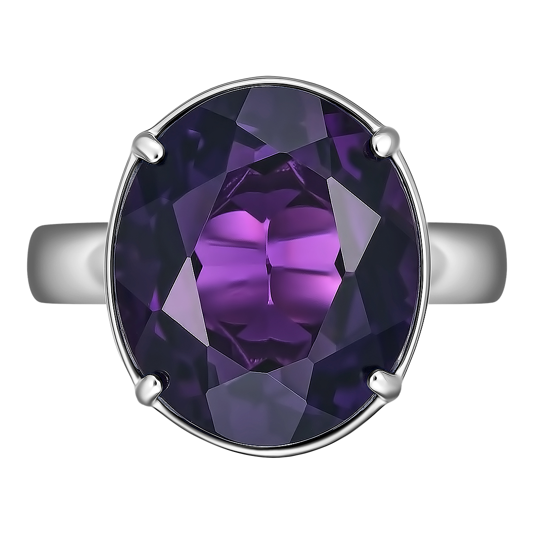 Серебряное кольцо с аметистом