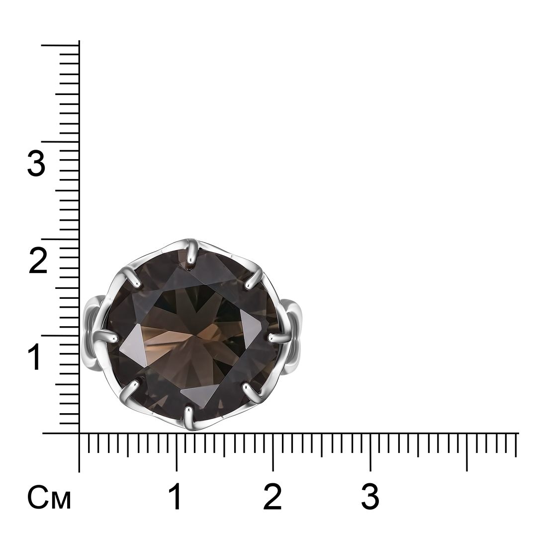 Серебряное кольцо с раухтопазом