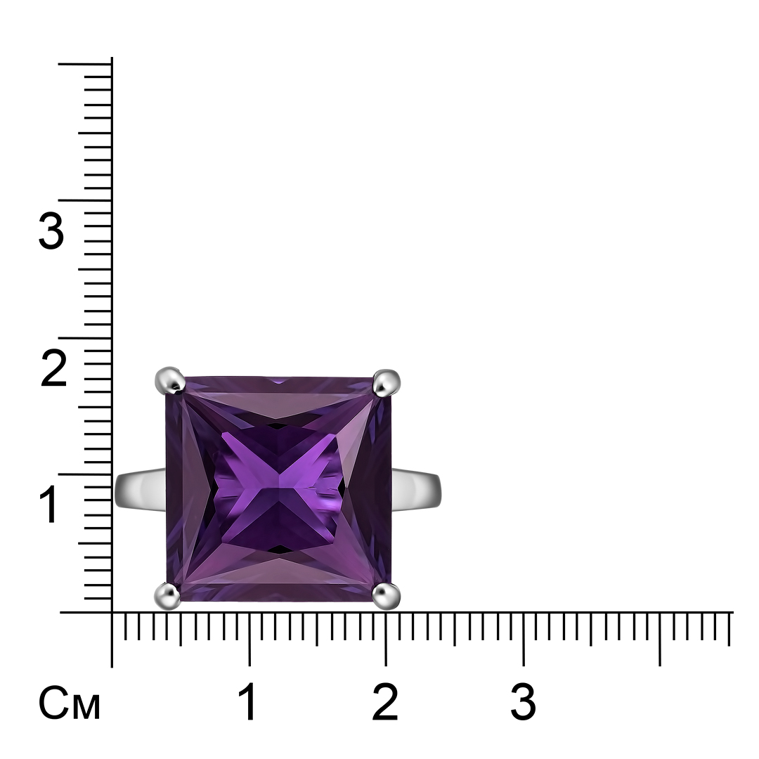 Серебряное кольцо с аметистом