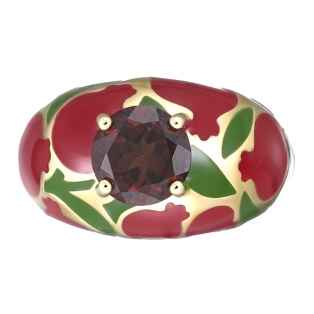 Серебряное кольцо с ситаллом