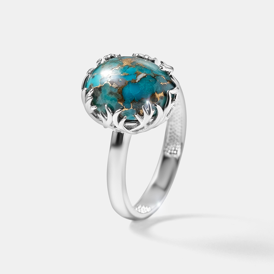 Серебряное кольцо с бирюзой