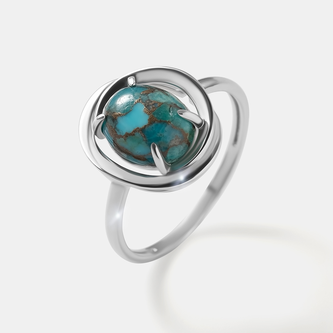 Серебряное кольцо с бирюзой
