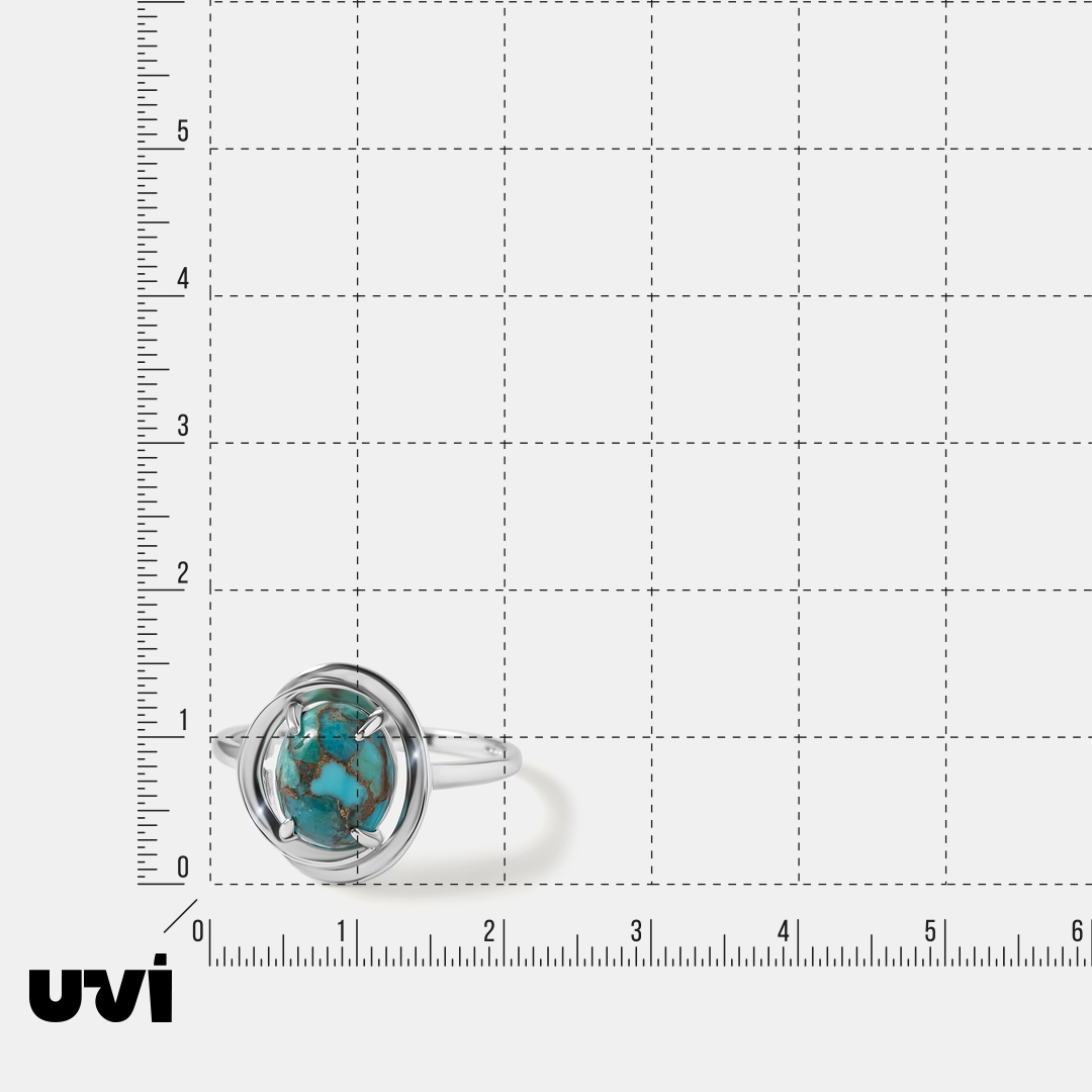 Серебряное кольцо с бирюзой
