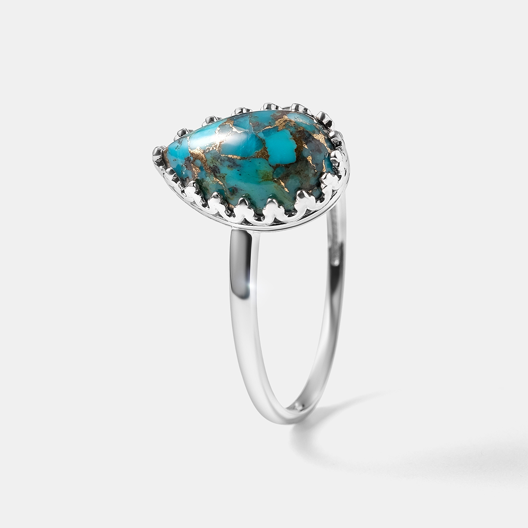 Серебряное кольцо с бирюзой