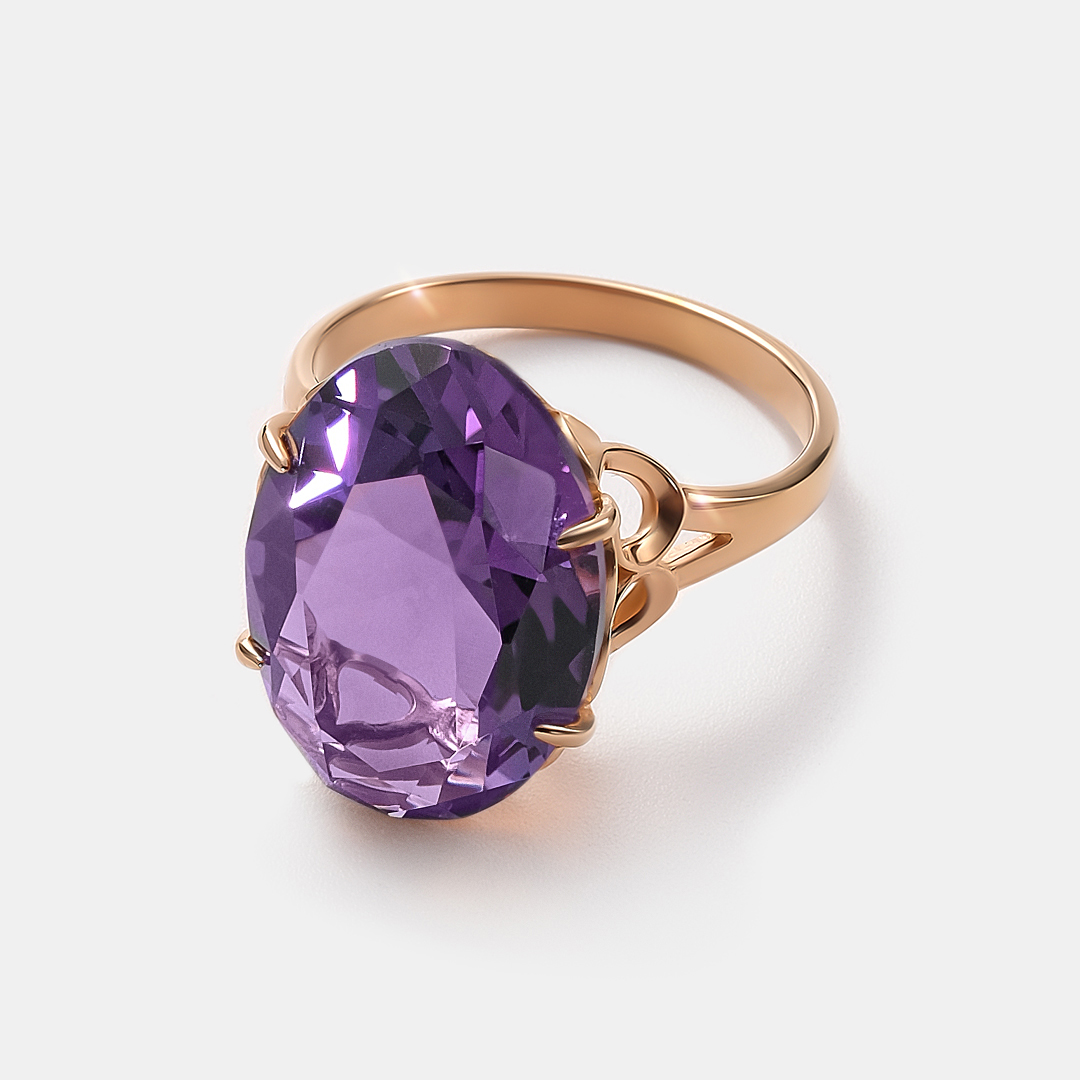 Серебряное кольцо с аметистом