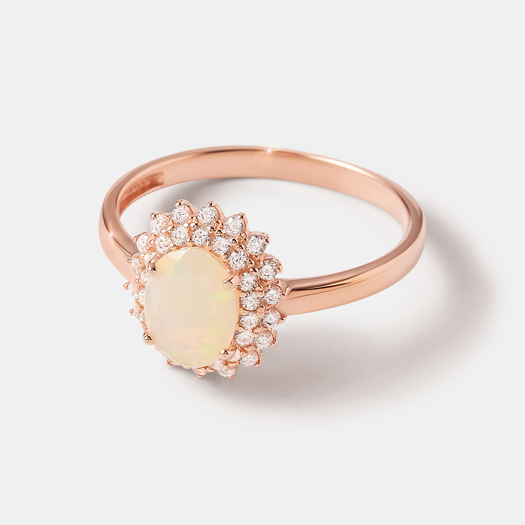 Серебряное кольцо с опалом