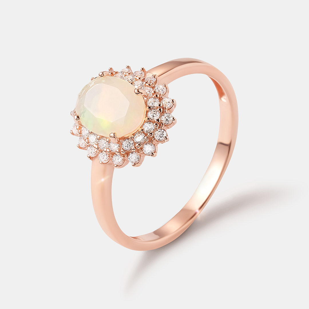 Серебряное кольцо с опалом
