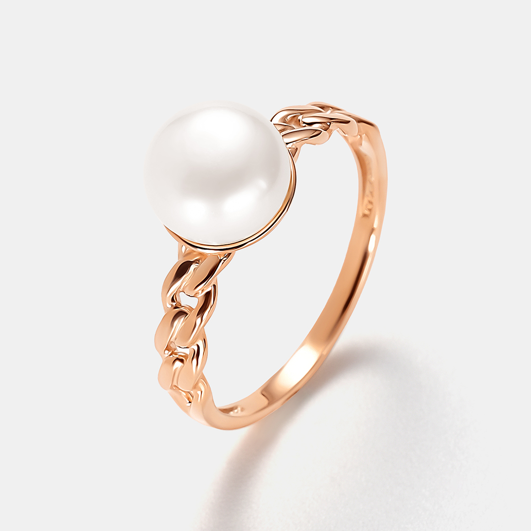 Серебряное кольцо с жемчугом